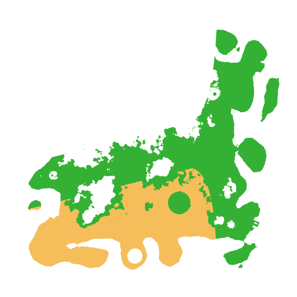 Biome Rust Map: Procedural Map, Size: 3500, Seed: 274324