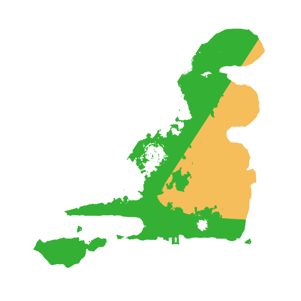 Biome Rust Map: Procedural Map, Size: 2500, Seed: 225914951