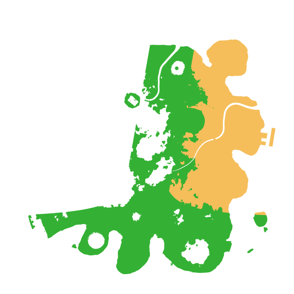 Biome Rust Map: Procedural Map, Size: 3200, Seed: 105714958