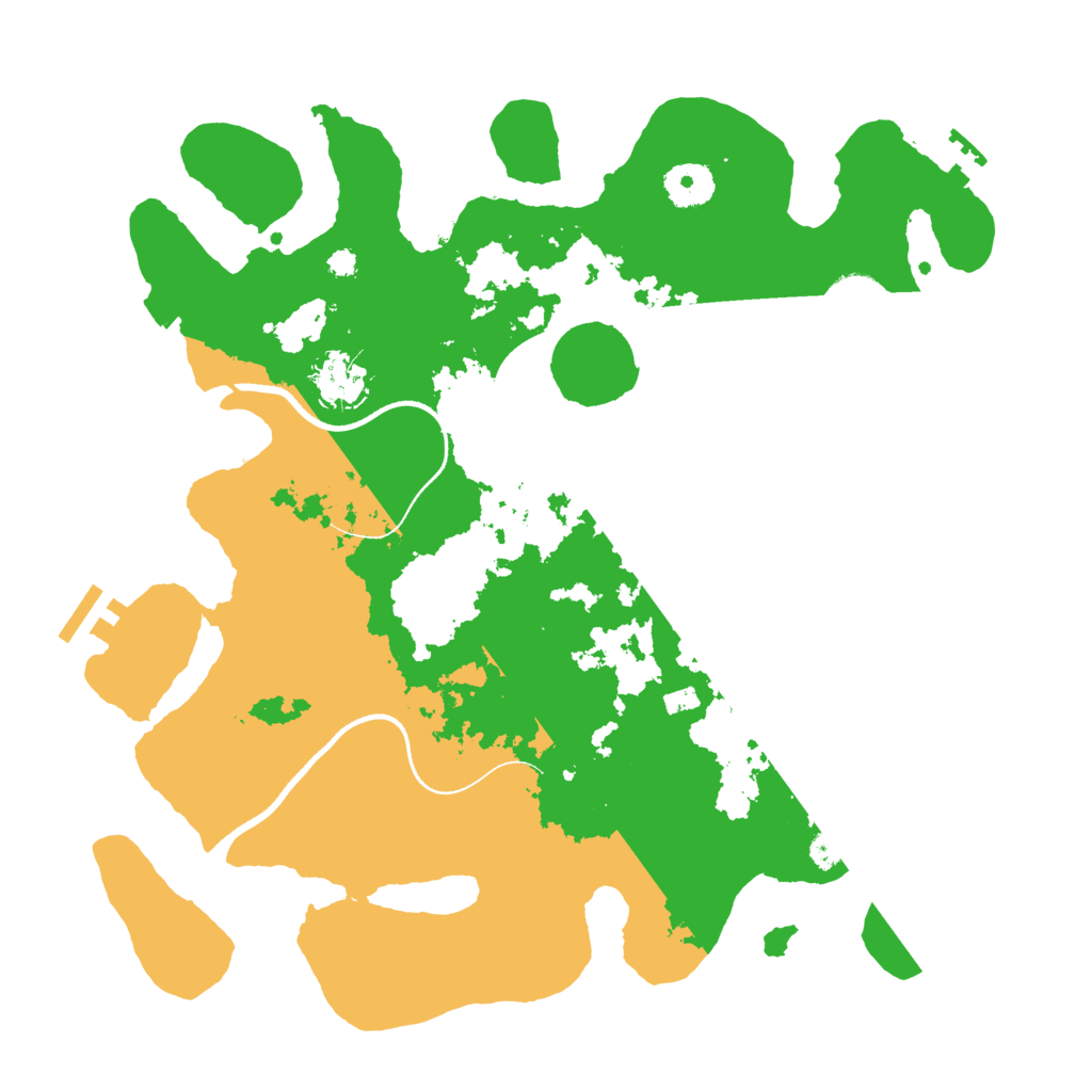 Biome Rust Map: Procedural Map, Size: 3500, Seed: 580519393
