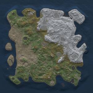 Thumbnail Rust Map: Procedural Map, Size: 4250, Seed: 1102379360, 19 Monuments