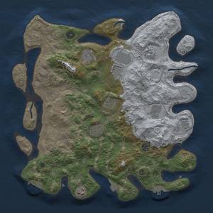 Thumbnail Rust Map: Procedural Map, Size: 3750, Seed: 589747023, 18 Monuments