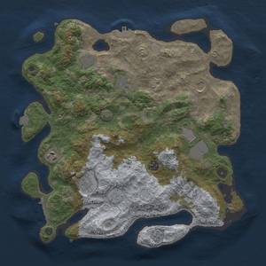 Thumbnail Rust Map: Procedural Map, Size: 3750, Seed: 8022024, 17 Monuments