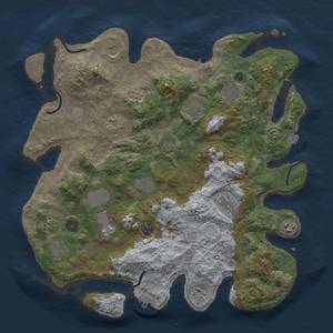 Thumbnail Rust Map: Procedural Map, Size: 4000, Seed: 2323432, 19 Monuments