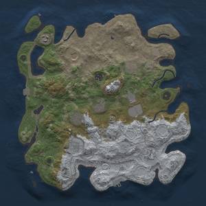 Thumbnail Rust Map: Procedural Map, Size: 3750, Seed: 163892299, 18 Monuments