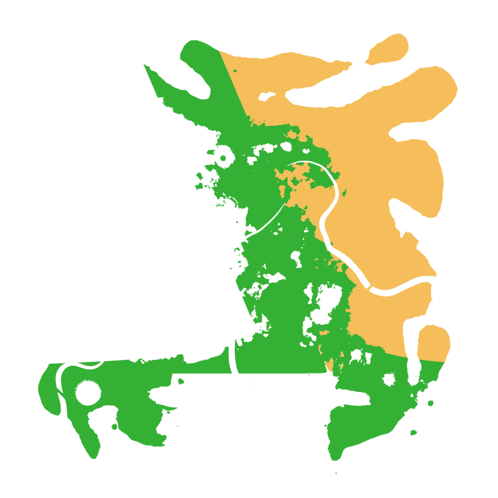 Biome Rust Map: Procedural Map, Size: 3500, Seed: 1234446986