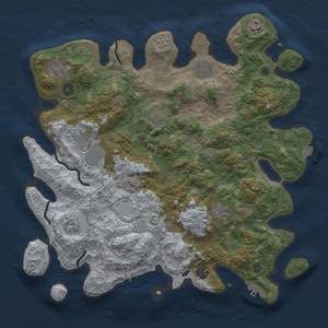 Thumbnail Rust Map: Procedural Map, Size: 4000, Seed: 69449145, 17 Monuments