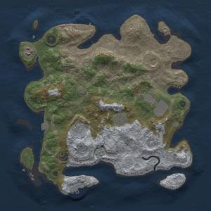 Thumbnail Rust Map: Procedural Map, Size: 3500, Seed: 246098841, 16 Monuments