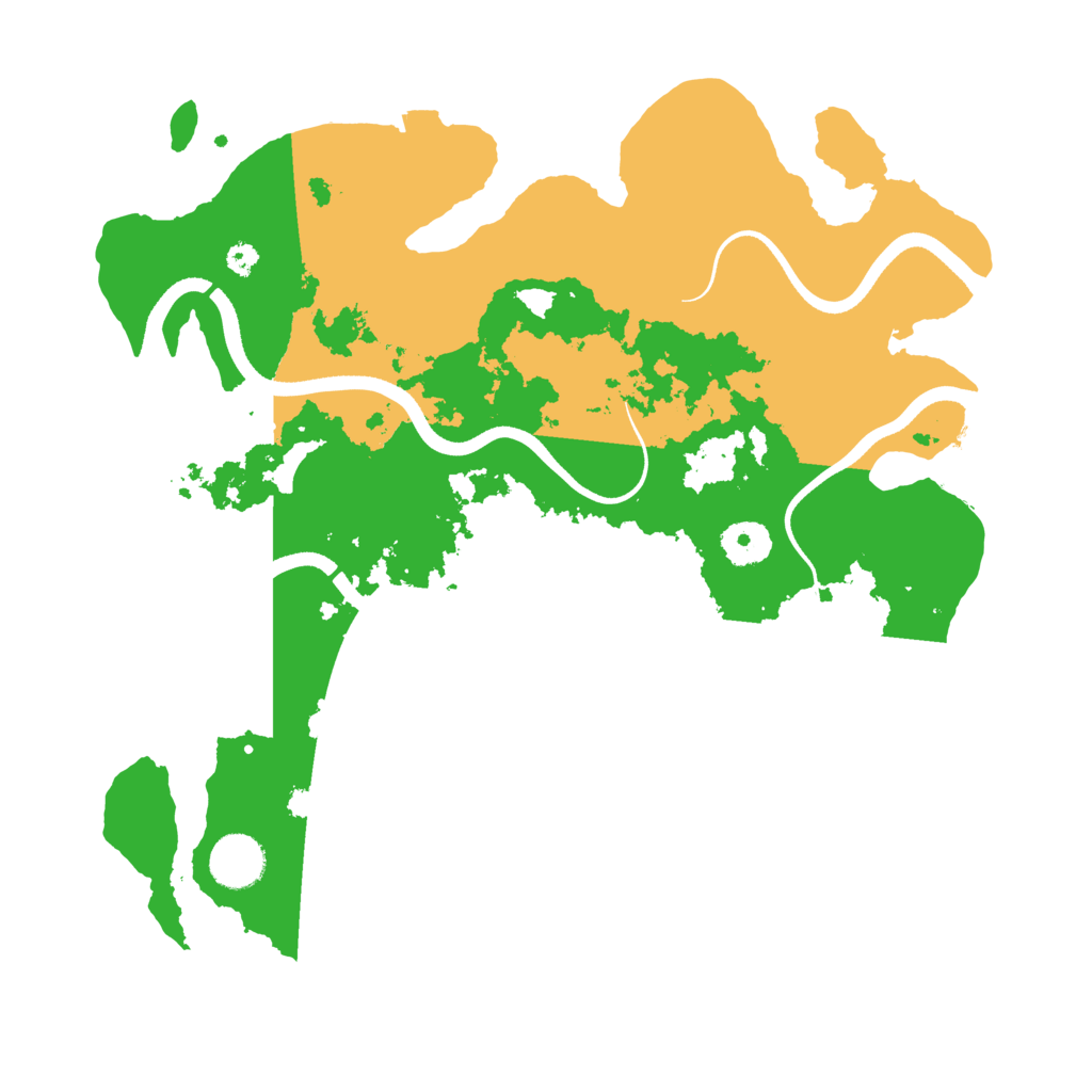 Biome Rust Map: Procedural Map, Size: 3500, Seed: 246098841