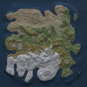 Thumbnail Rust Map: Procedural Map, Size: 3750, Seed: 567969, 19 Monuments