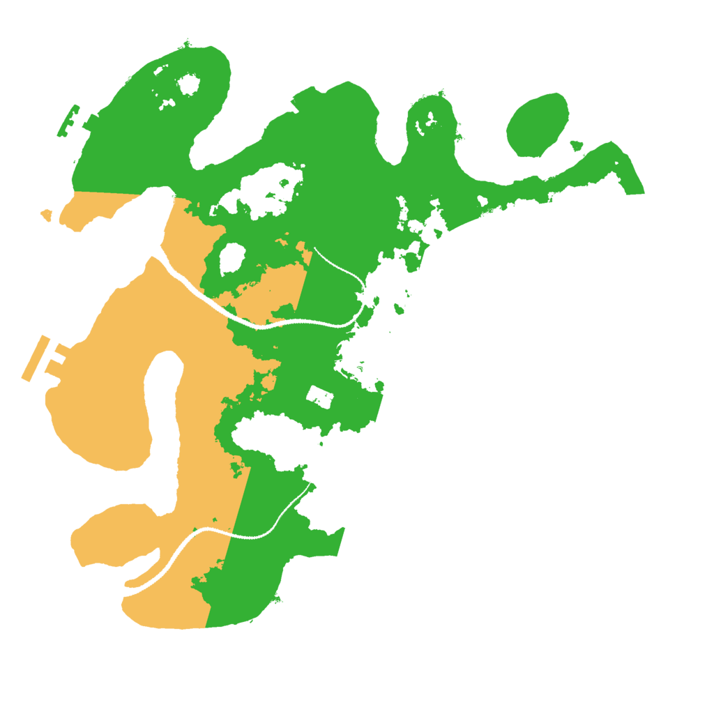 Biome Rust Map: Procedural Map, Size: 3000, Seed: 1340163953