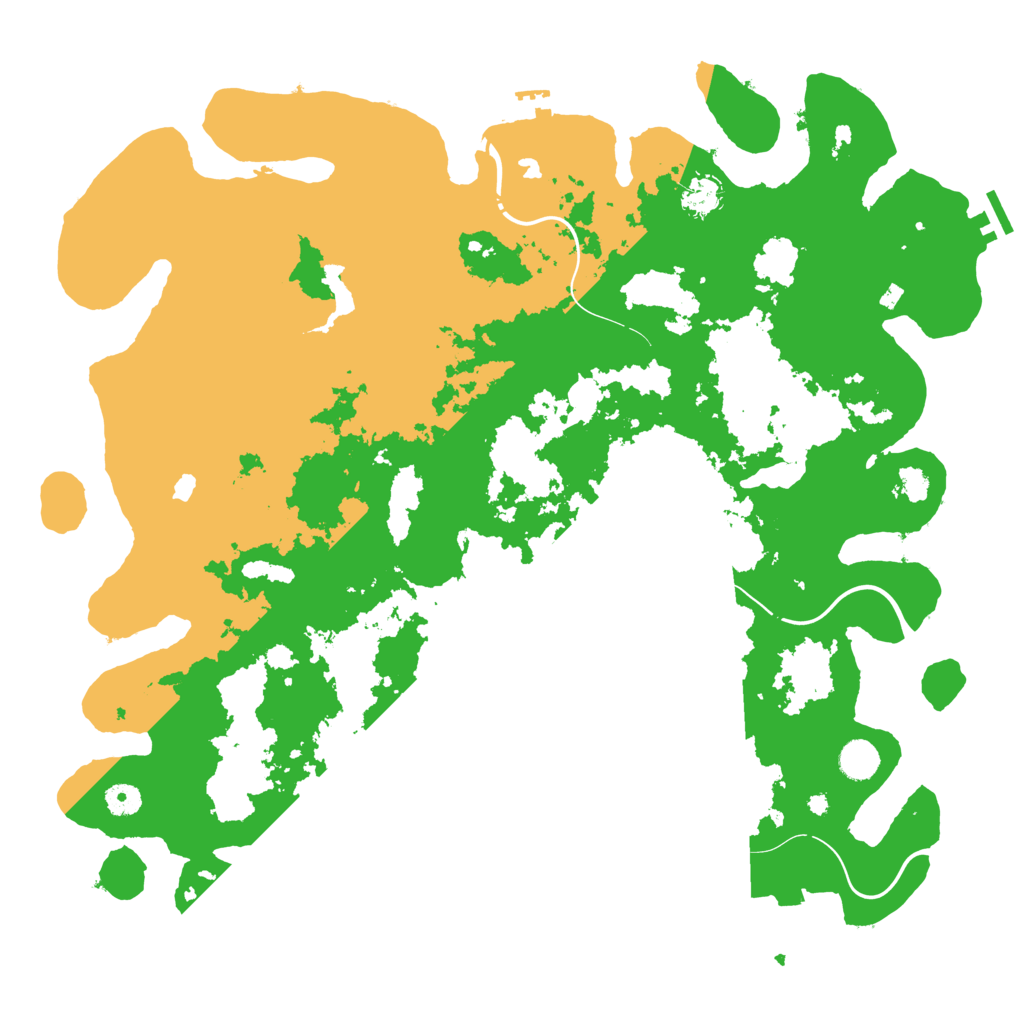 Biome Rust Map: Procedural Map, Size: 4500, Seed: 645990761