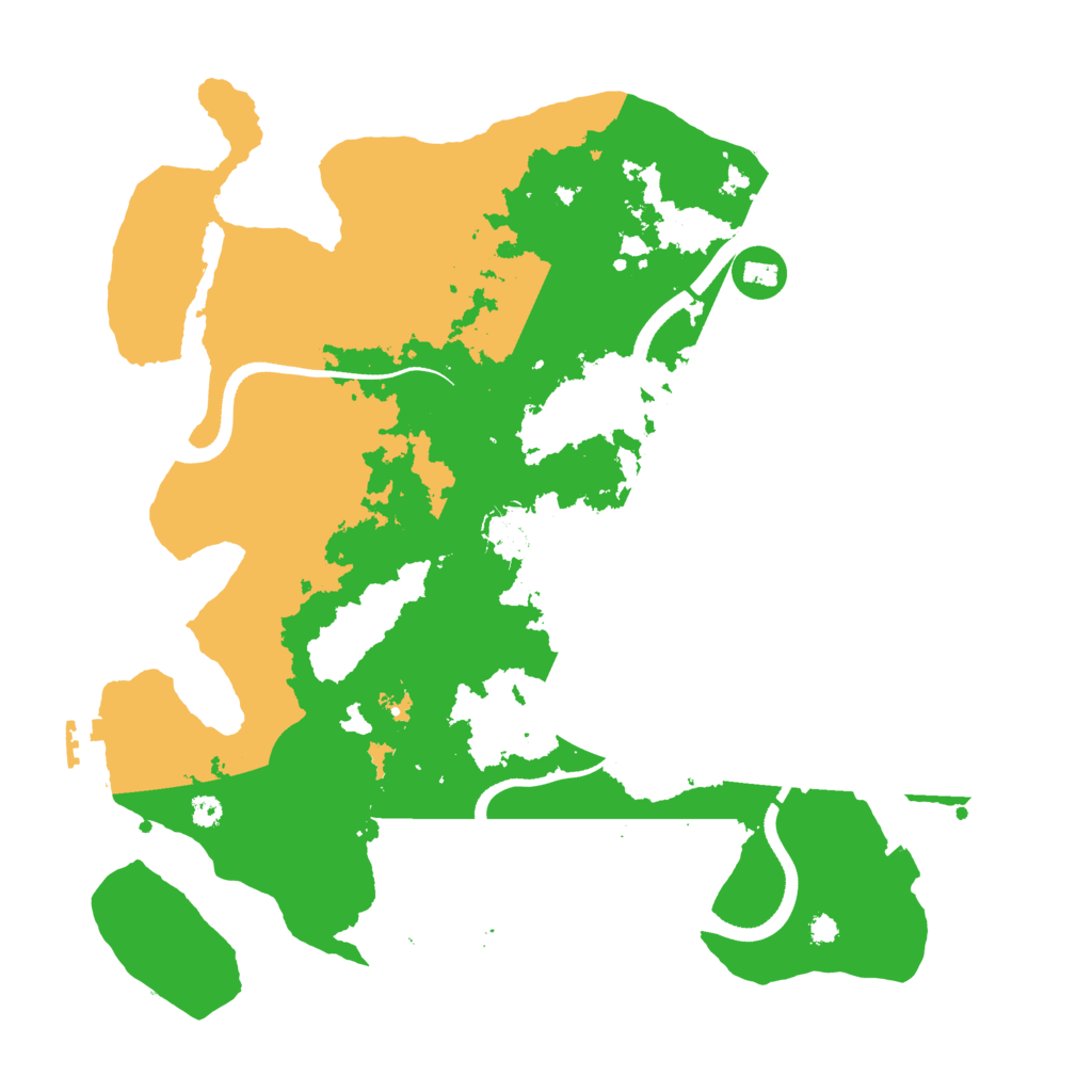 Biome Rust Map: Procedural Map, Size: 3500, Seed: 1814363330