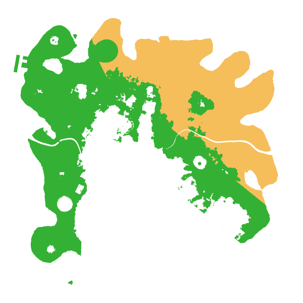 Biome Rust Map: Procedural Map, Size: 3500, Seed: 113265496