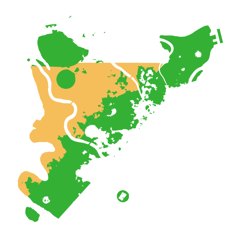Biome Rust Map: Procedural Map, Size: 3500, Seed: 1074680329