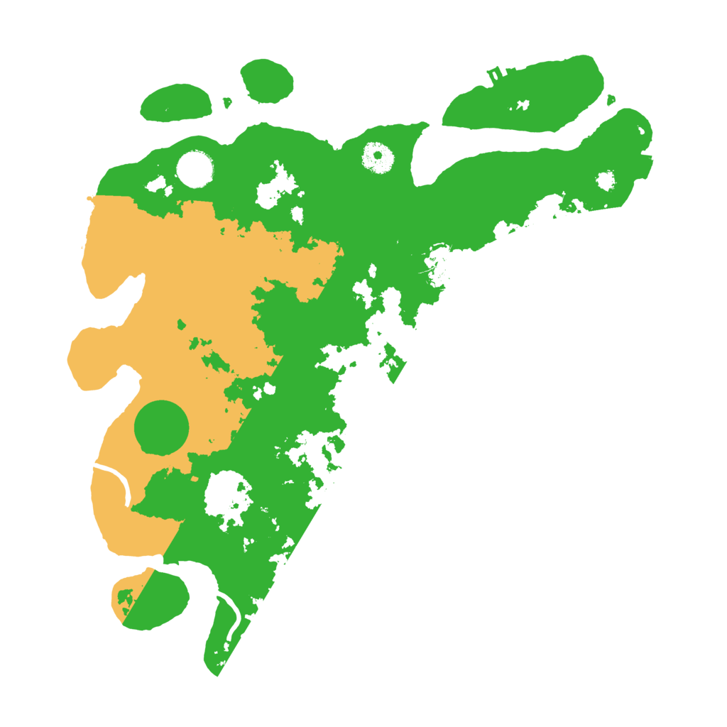 Biome Rust Map: Procedural Map, Size: 3500, Seed: 998085