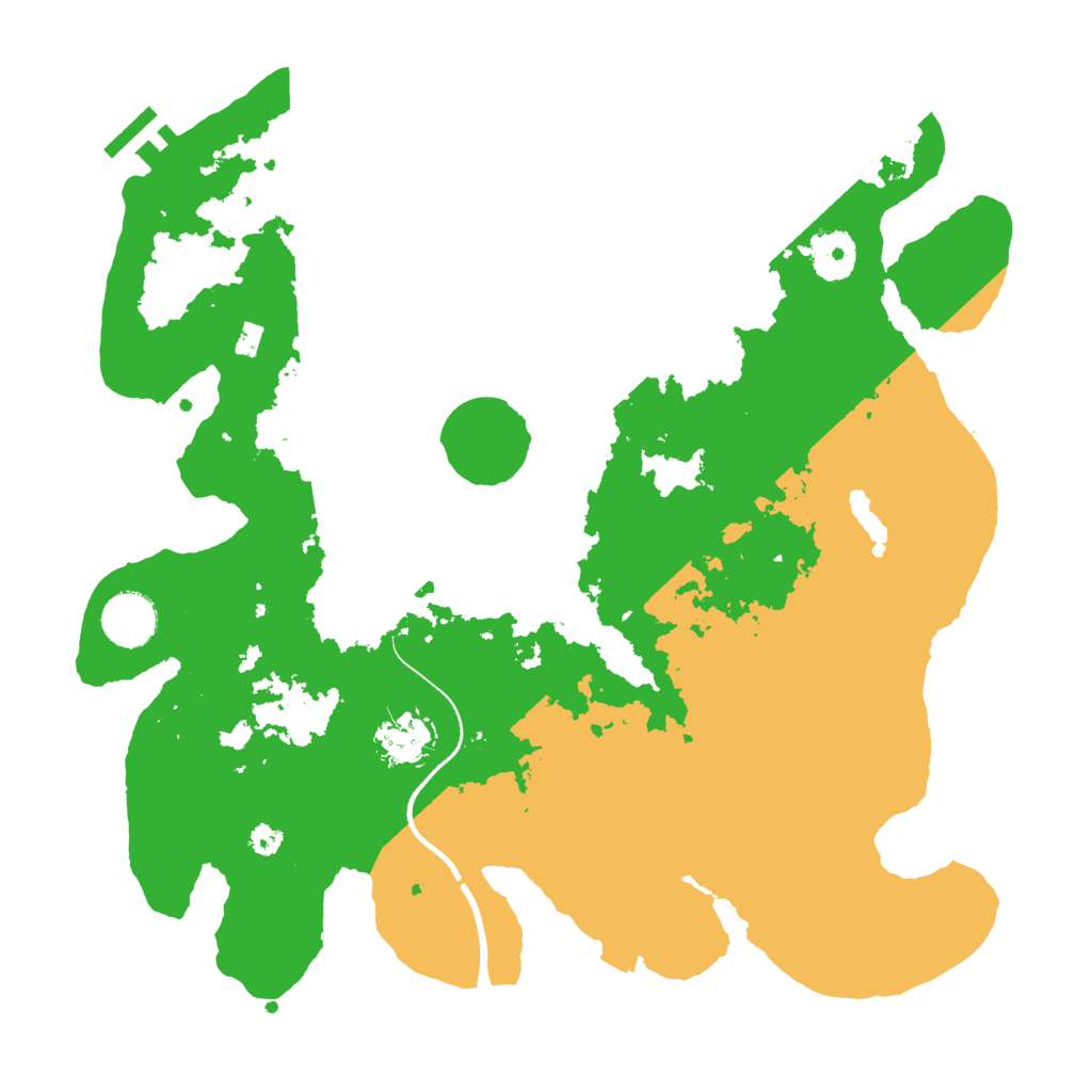 Biome Rust Map: Procedural Map, Size: 3500, Seed: 596856469