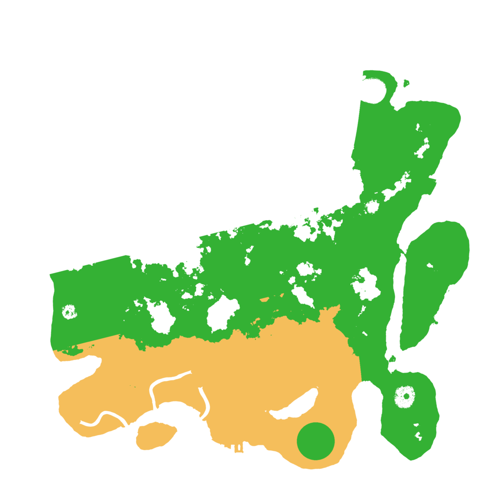 Biome Rust Map: Procedural Map, Size: 3500, Seed: 25295