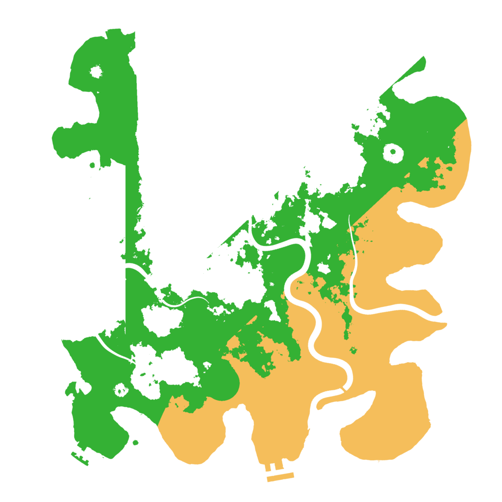 Biome Rust Map: Procedural Map, Size: 3750, Seed: 43612