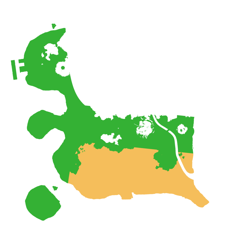 Biome Rust Map: Procedural Map, Size: 2500, Seed: 23641123