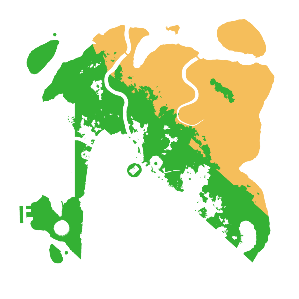 Biome Rust Map: Procedural Map, Size: 3500, Seed: 1305057726