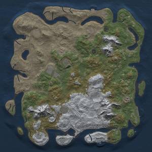 Thumbnail Rust Map: Procedural Map, Size: 5000, Seed: 1363072136, 19 Monuments