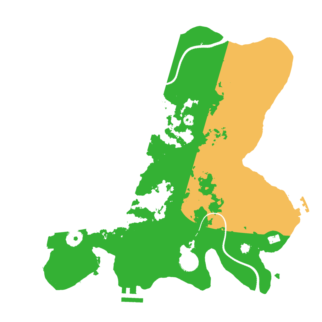 Biome Rust Map: Procedural Map, Size: 3000, Seed: 2057096893