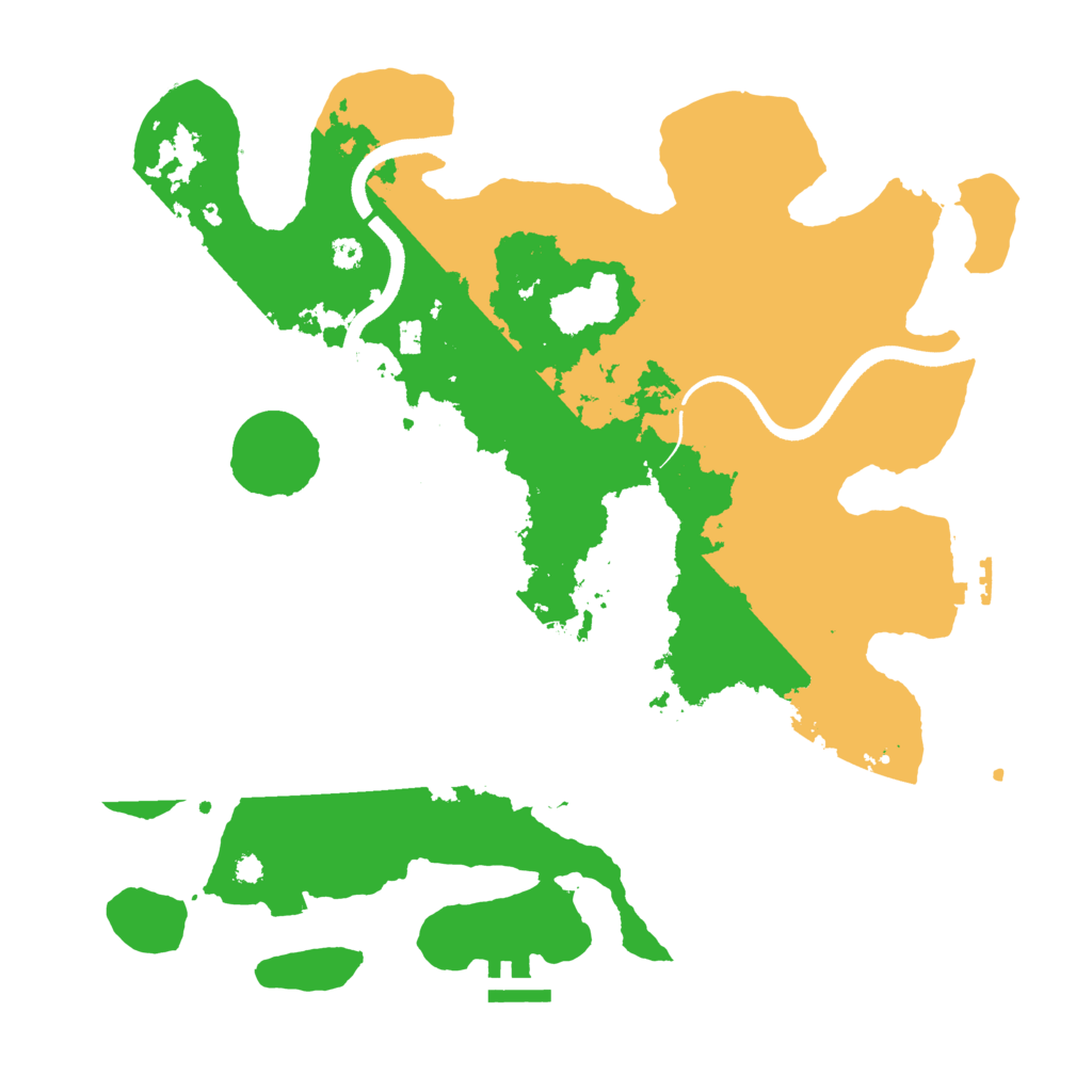 Biome Rust Map: Procedural Map, Size: 3500, Seed: 885824224
