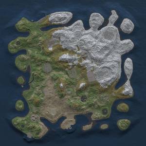 Thumbnail Rust Map: Procedural Map, Size: 3700, Seed: 991865004, 16 Monuments