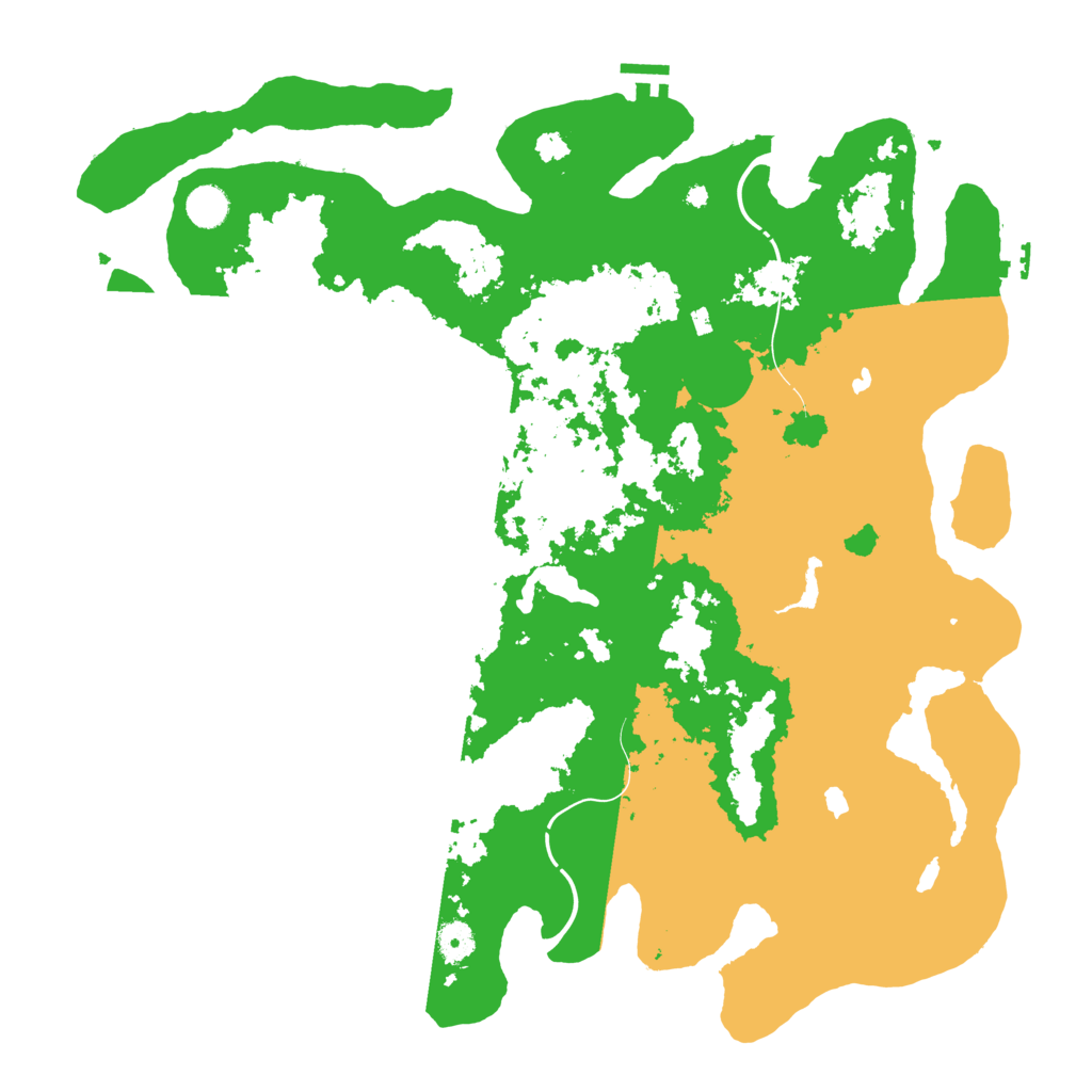 Biome Rust Map: Procedural Map, Size: 4500, Seed: 1999215869