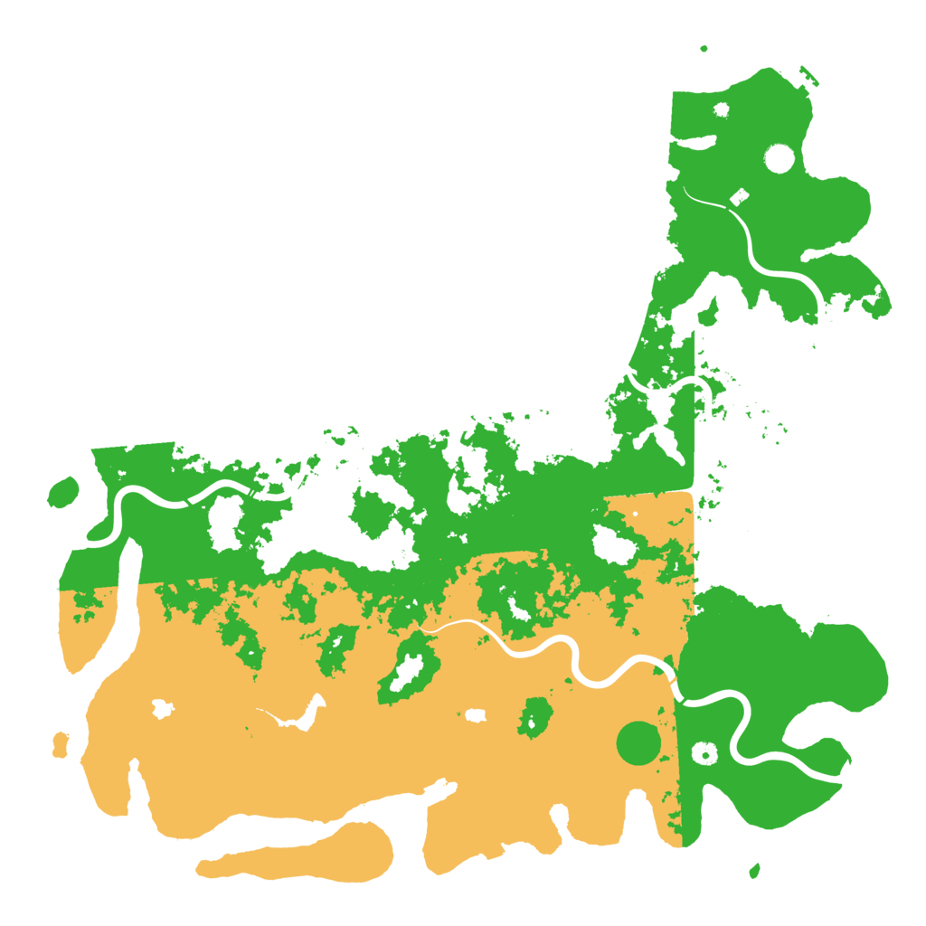 Biome Rust Map: Procedural Map, Size: 5500, Seed: 15243