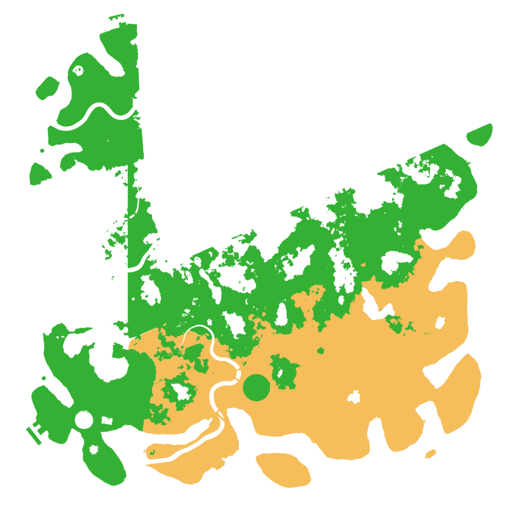 Biome Rust Map: Procedural Map, Size: 5000, Seed: 3126