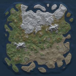 Thumbnail Rust Map: Procedural Map, Size: 5000, Seed: 3126, 19 Monuments