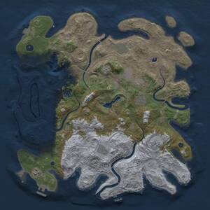 Thumbnail Rust Map: Procedural Map, Size: 4250, Seed: 234564, 15 Monuments