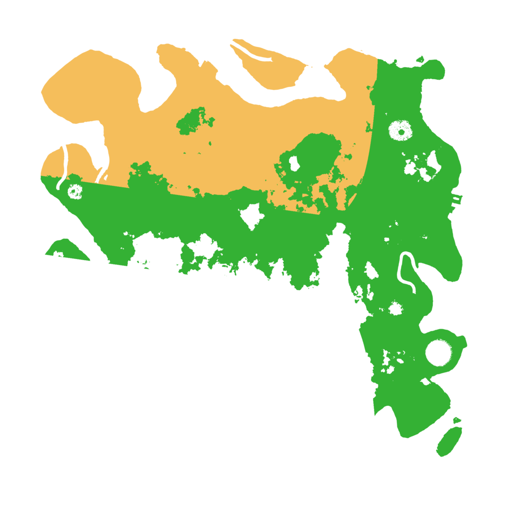 Biome Rust Map: Procedural Map, Size: 3500, Seed: 437046198