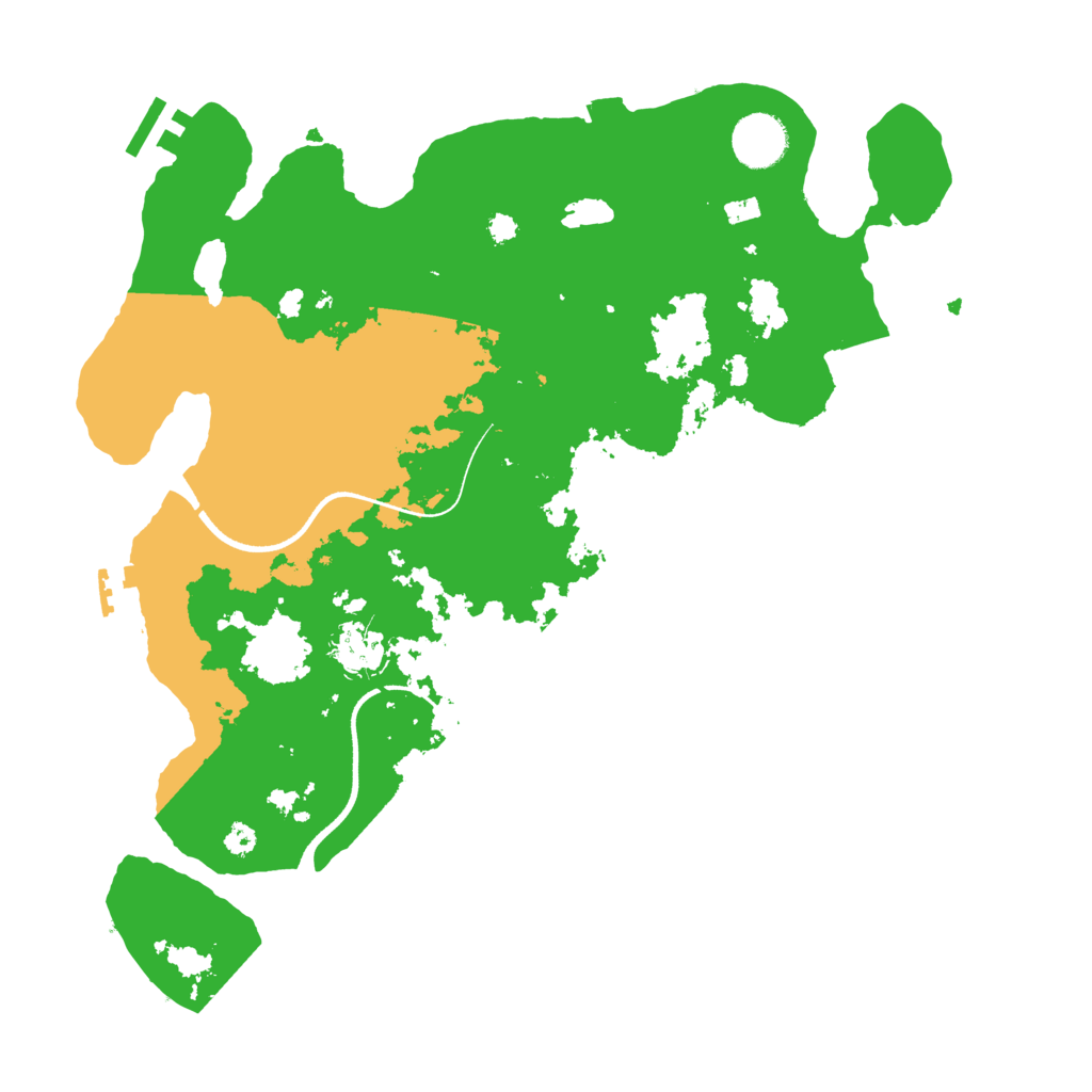 Biome Rust Map: Procedural Map, Size: 3500, Seed: 287917877