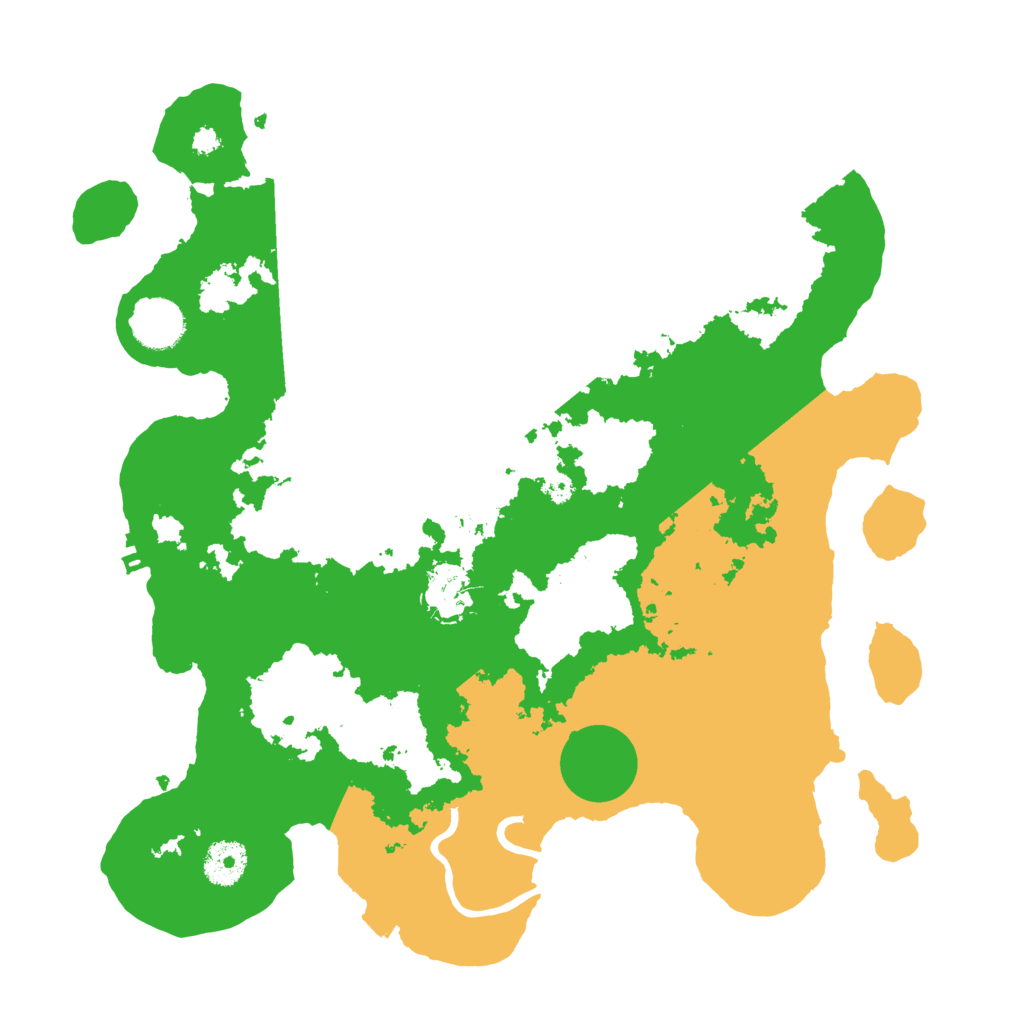 Biome Rust Map: Procedural Map, Size: 3500, Seed: 1547345087