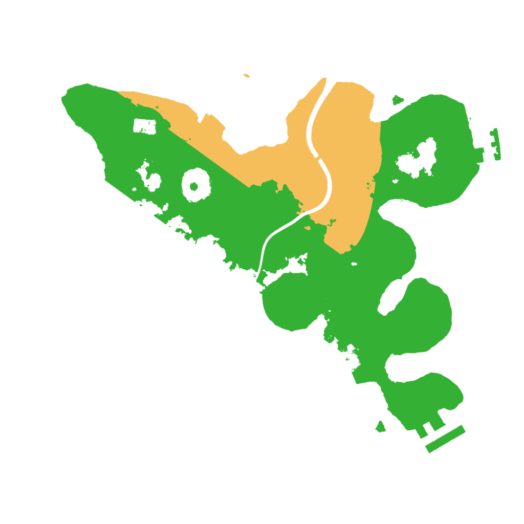 Biome Rust Map: Procedural Map, Size: 2500, Seed: 1657480480