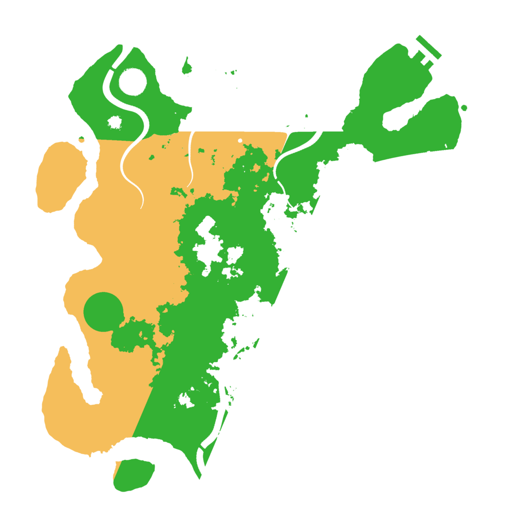 Biome Rust Map: Procedural Map, Size: 3500, Seed: 9132333
