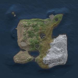 Thumbnail Rust Map: Procedural Map, Size: 2000, Seed: 57705056, 6 Monuments