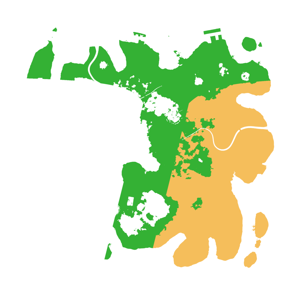 Biome Rust Map: Procedural Map, Size: 3500, Seed: 1026725123