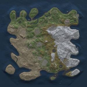 Thumbnail Rust Map: Procedural Map, Size: 3500, Seed: 1178664723, 18 Monuments