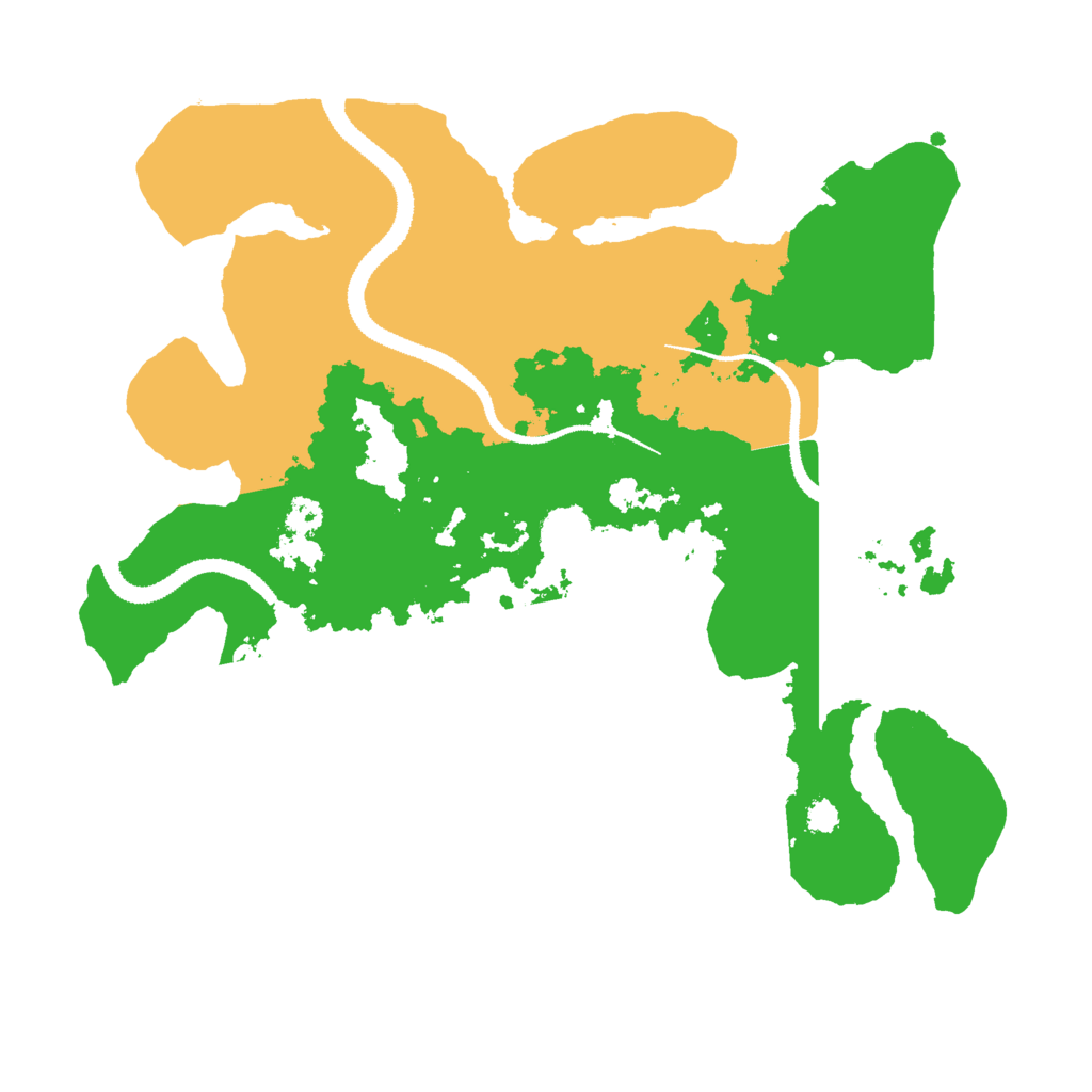 Biome Rust Map: Procedural Map, Size: 3000, Seed: 34107595