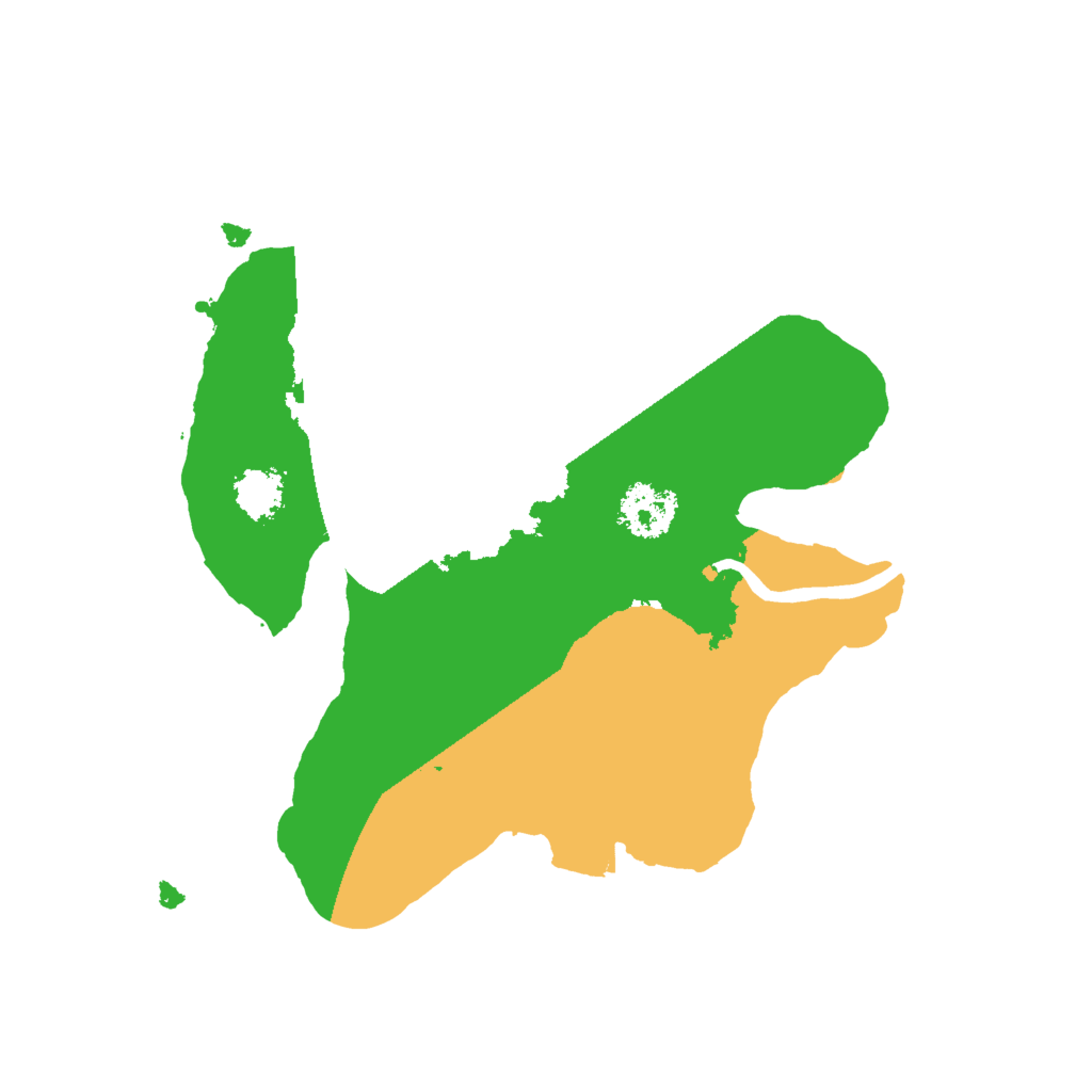 Biome Rust Map: Procedural Map, Size: 2000, Seed: 999195185