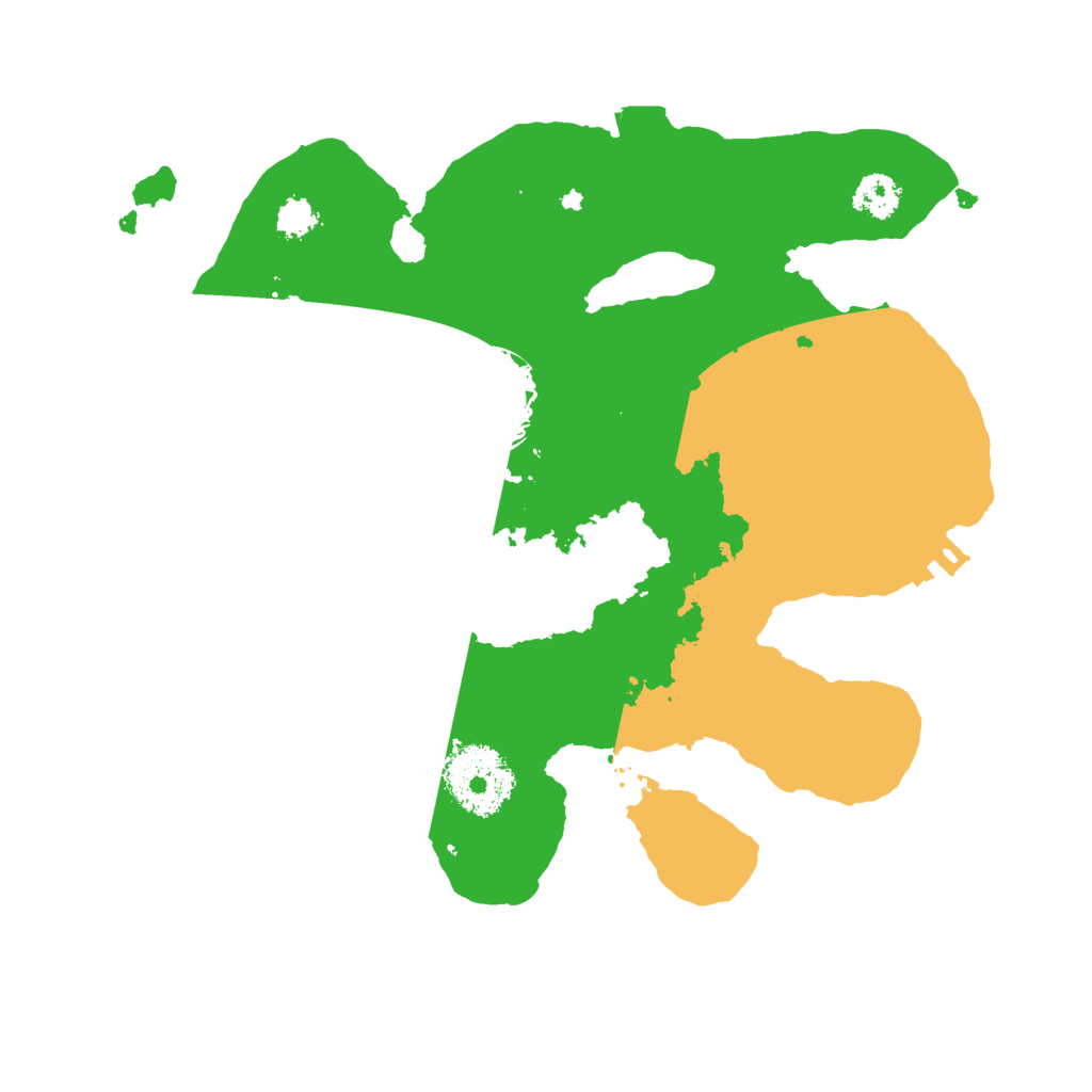 Biome Rust Map: Procedural Map, Size: 2500, Seed: 3278