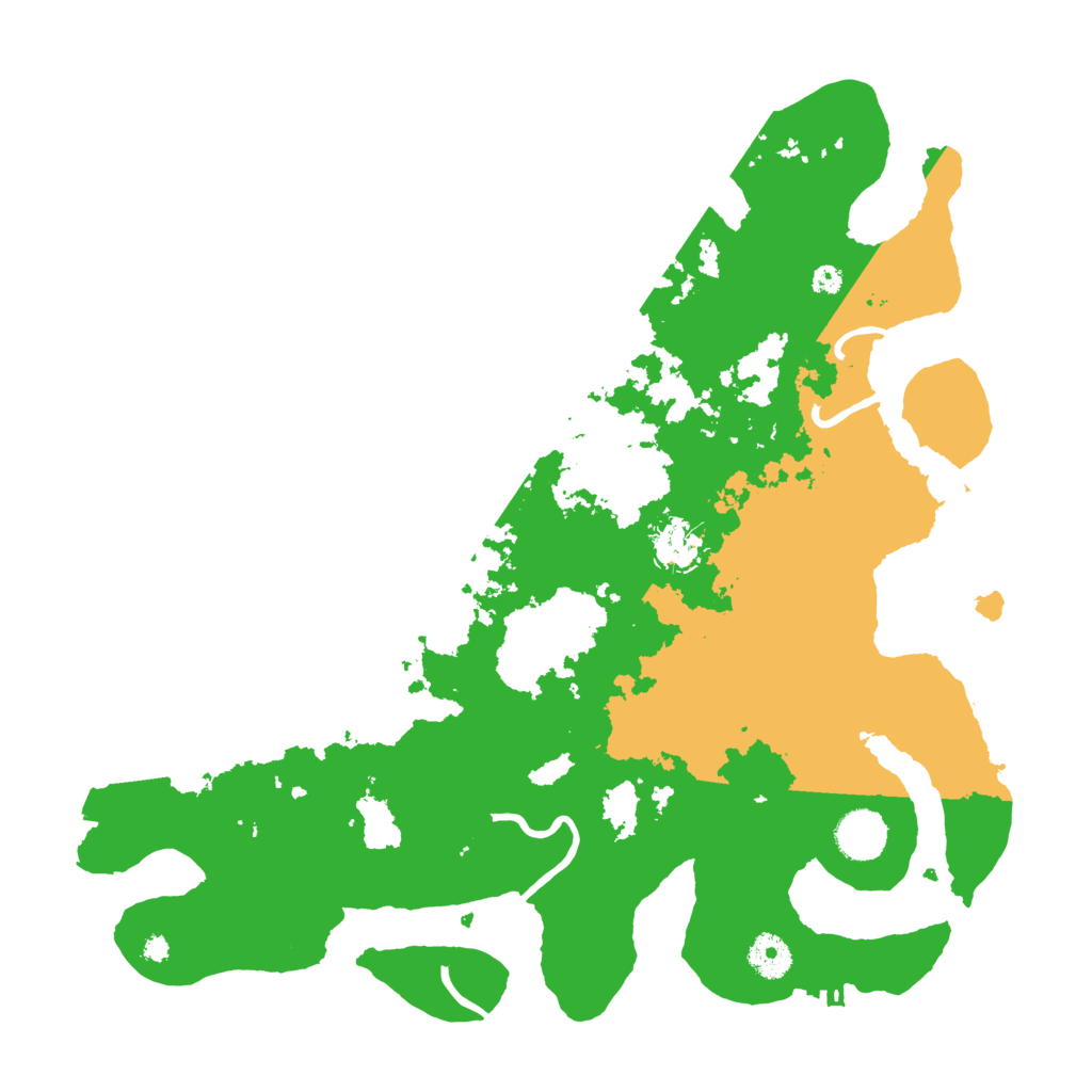 Biome Rust Map: Procedural Map, Size: 3800, Seed: 52265499