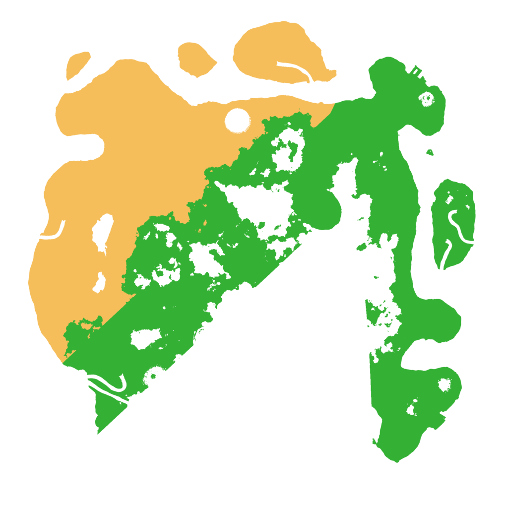 Biome Rust Map: Procedural Map, Size: 3600, Seed: 525507607