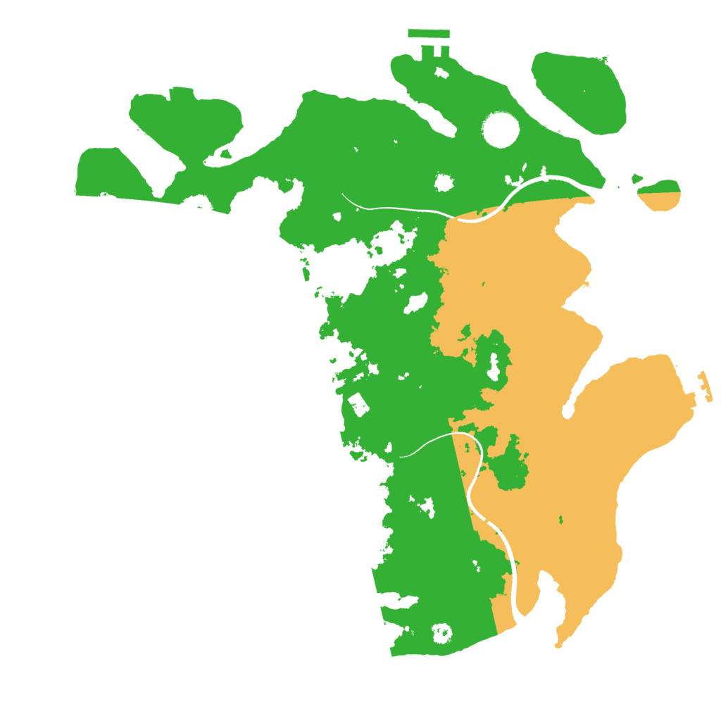 Biome Rust Map: Procedural Map, Size: 3500, Seed: 2107605547