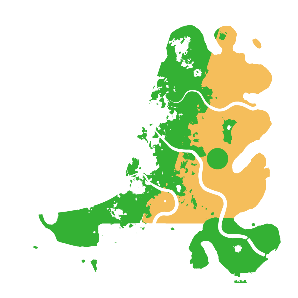 Biome Rust Map: Procedural Map, Size: 3700, Seed: 2068243128