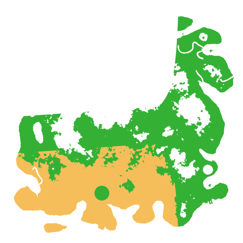 Biome Rust Map: Procedural Map, Size: 4350, Seed: 198756